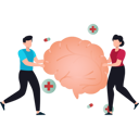 پیش‌نمایش فایل boy-and-the-girl-are-taking-care-of-human-brain-10698146 از پک مغز