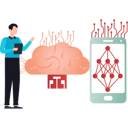 پیش‌نمایش فایل boy-is-pointing-at-artificial-brain-network-10698293 از پک مغز