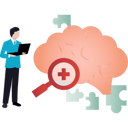 پیش‌نمایش فایل boy-is-working-on-laptop-of-brain-research-10698157 از پک مغز