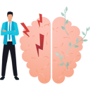 پیش‌نمایش فایل boy-stands-next-to-the-brain-10698159 از پک مغز