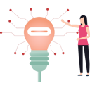 پیش‌نمایش فایل girl-is-pointing-at-the-intelligence-bulb-10698132 از پک مغز