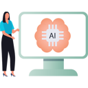 پیش‌نمایش فایل lady-is-explaining-about-the-ai-chip-for-brain-10698142 از پک مغز
