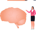 پیش‌نمایش فایل lady-is-showing-human-brain-10698290 از پک مغز