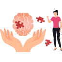 پیش‌نمایش فایل lady-is-stands-next-to-puzzle-pieces-for-brains-10698148 از پک مغز