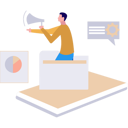 پیش‌نمایش فایل boy-is-making-announcement-for-folder-management-10596091 از پک مدیریت فایل