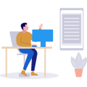 پیش‌نمایش فایل boy-is-telling-about-the-document-management-10596086 از پک مدیریت فایل