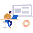 پیش‌نمایش فایل boy-working-on-file-management-on-laptop-10596094 از پک مدیریت فایل