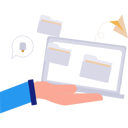 پیش‌نمایش فایل folders-are-sending-on-laptop-10596107 از پک مدیریت فایل