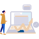 پیش‌نمایش فایل girl-is-managing-the-data-of-the-folder-10596066 از پک مدیریت فایل
