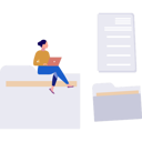 پیش‌نمایش فایل girl-is-working-on-document-management-10596108 از پک مدیریت فایل