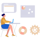 پیش‌نمایش فایل girl-is-working-on-folder-settings-on-a-laptop-10596081 از پک مدیریت فایل