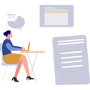 پیش‌نمایش فایل girl-working-on-document-on-laptop-10596046 از پک مدیریت فایل