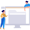 پیش‌نمایش فایل girls-are-discussing-about-the-folder-on-the-screen-10596089 از پک مدیریت فایل