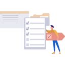 پیش‌نمایش فایل guy-showing-a-marketing-checklist-10596096 از پک مدیریت فایل