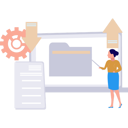 پیش‌نمایش فایل lady-is-doing-direct-conversion-of-data-10596059 از پک مدیریت فایل