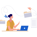 پیش‌نمایش فایل lady-is-sending-the-data-folders-10596114 از پک مدیریت فایل