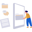 پیش‌نمایش فایل lady-is-showing-folder-management-10596115 از پک مدیریت فایل