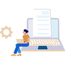 پیش‌نمایش فایل lady-is-working-on-document-settings-on-laptop-10596056 از پک مدیریت فایل