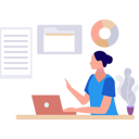 پیش‌نمایش فایل lady-is-working-on-laptop-10596093 از پک مدیریت فایل