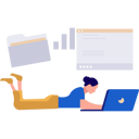 پیش‌نمایش فایل lady-is-working-on-web-page-statistics-on-laptop-10596076 از پک مدیریت فایل