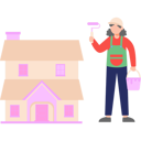 پیش‌نمایش فایل boy-is-painting-a-house-with-paint-roller-10752649 از پک شغل