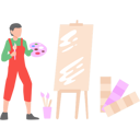 پیش‌نمایش فایل boy-is-painting-on-an-art-board-10752728 از پک شغل