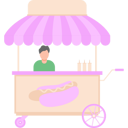 پیش‌نمایش فایل boy-is-sitting-at-a-hot-dog-stall-10752751 از پک شغل