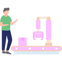 پیش‌نمایش فایل boy-is-talking-about-the-conveyor-packages-machine-10752755 از پک شغل