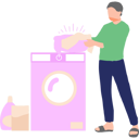 پیش‌نمایش فایل boy-is-washing-clothes-in-a-washing-machine-10752726 از پک شغل