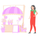 پیش‌نمایش فایل female-gardener-looks-at-a-plant-shop-10752651 از پک شغل