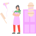 پیش‌نمایش فایل female-hair-dresser-is-standing-in-the-salon-10752717 از پک شغل