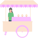 پیش‌نمایش فایل female-is-selling-the-ice-cream-10752722 از پک شغل