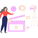 پیش‌نمایش فایل female-is-shooting-a-video-10752638 از پک شغل
