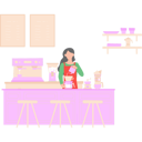 پیش‌نمایش فایل girl-is-making-coffee-10752626 از پک شغل