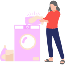 پیش‌نمایش فایل girl-is-washing-the-clothes-in-the-washing-machine-10752766 از پک شغل