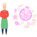 پیش‌نمایش فایل italian-chef-is-making-a-pizza-10752745 از پک شغل