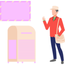 پیش‌نمایش فایل postman-is-standing-in-front-of-mailbox-10752754 از پک شغل