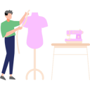پیش‌نمایش فایل tailor-is-measuring-the-dress-for-stitching-10752735 از پک شغل