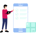 پیش‌نمایش فایل boy-is-showing-the-online-packages-delivery-10752370 از پک شخصیت‌های شغلی