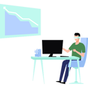 پیش‌نمایش فایل boy-is-working-on-monitor-wearing-vr-glasses-10752436 از پک شخصیت‌های شغلی