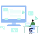 پیش‌نمایش فایل boy-is-working-on-program-error-10752429 از پک شخصیت‌های شغلی