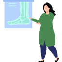 پیش‌نمایش فایل doctor-is-showing-the-x-ray-of-foot-10752374 از پک شخصیت‌های شغلی