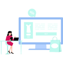 پیش‌نمایش فایل girl-is-buying-clothes-online-10752462 از پک شخصیت‌های شغلی