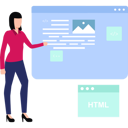 پیش‌نمایش فایل girl-is-explaining-about-coding-on-a-web-page-10752394 از پک شخصیت‌های شغلی