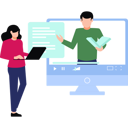 پیش‌نمایش فایل girl-is-studying-online-10752365 از پک شخصیت‌های شغلی