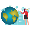 پیش‌نمایش فایل girl-explaining-about-global-business-10736968 از پک اقتصاد جهانی