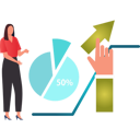 پیش‌نمایش فایل girl-pointing-at-pie-chart-10737048 از پک اقتصاد جهانی