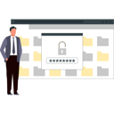 پیش‌نمایش فایل boy-is-showing-the-password-the-on-the-web-page-10736673 از پک فراموشی رمز عبور