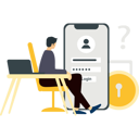 پیش‌نمایش فایل boy-is-sitting-on-the-chair-looking-at-the-error-10736773 از پک فراموشی رمز عبور