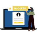 پیش‌نمایش فایل girl-is-looking-at-blocked-profile-on-laptop-10736770 از پک فراموشی رمز عبور